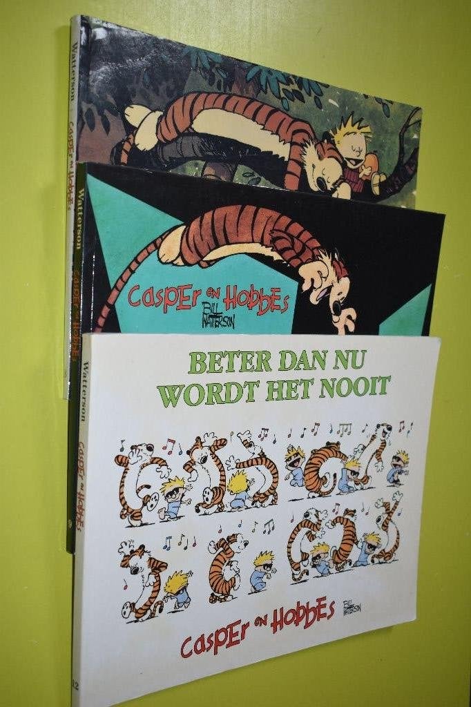 3 x CASPER & Hobbes- 1e druk-, Ophalen of Verzenden, Zo goed als nieuw, Meerdere stripboeken, Bill Watterson