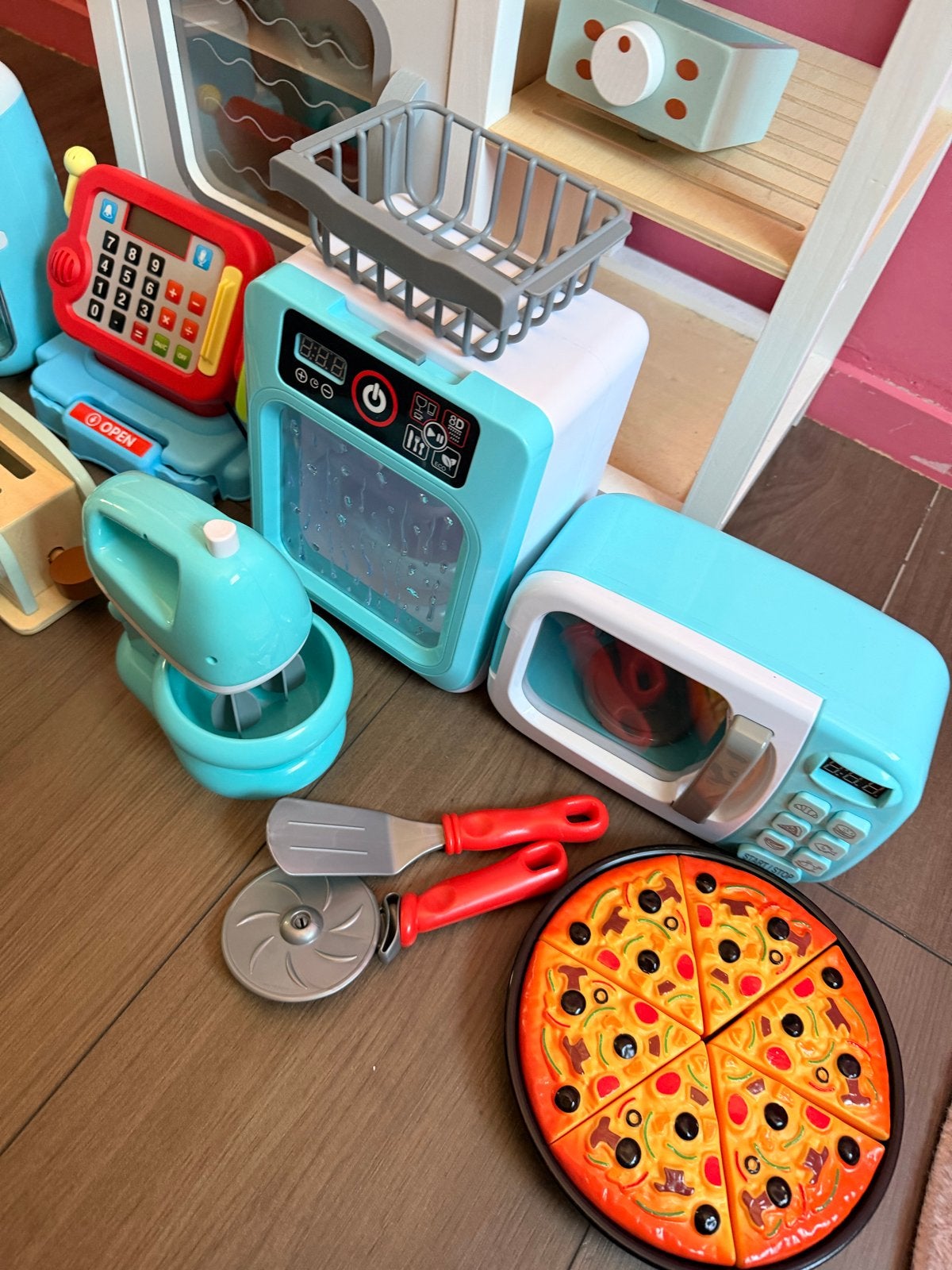 Grote speelgoedkeuken set met accessoires, Ophalen of Verzenden, Gebruikt, Jongen of Meisje