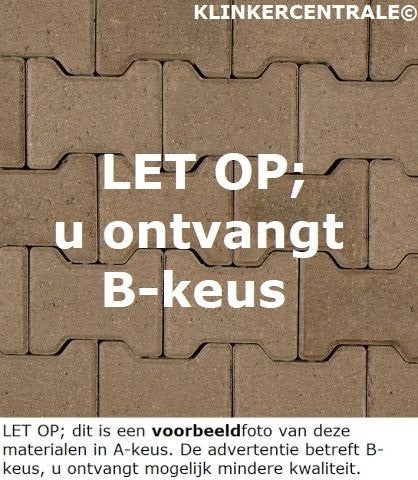 B-KEUS KORTING grijs H-klinkers dubbel-T beton verbandklink.