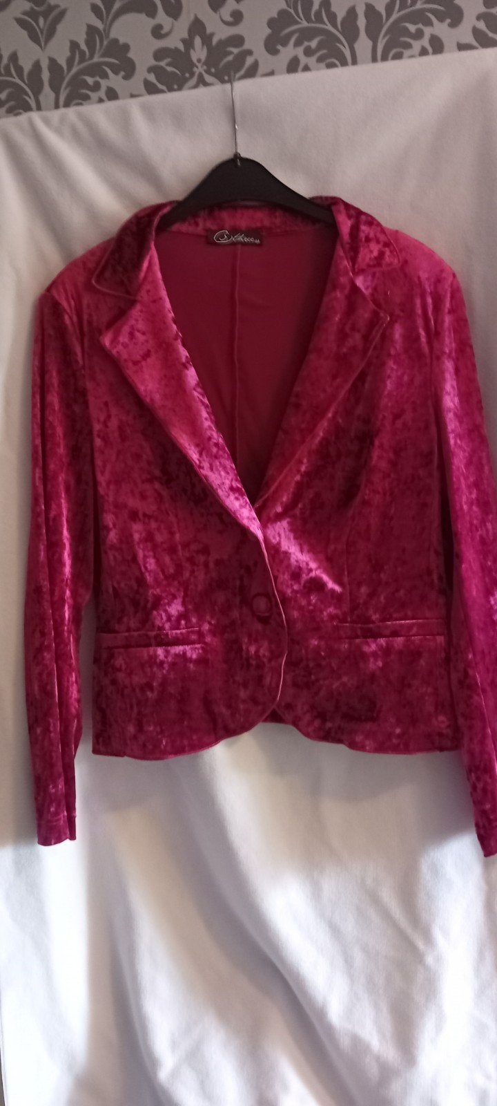 Rood Colbertje mt 44 merk B three, Kleding | Dames, Ophalen of Verzenden, Zo goed als nieuw, Rood