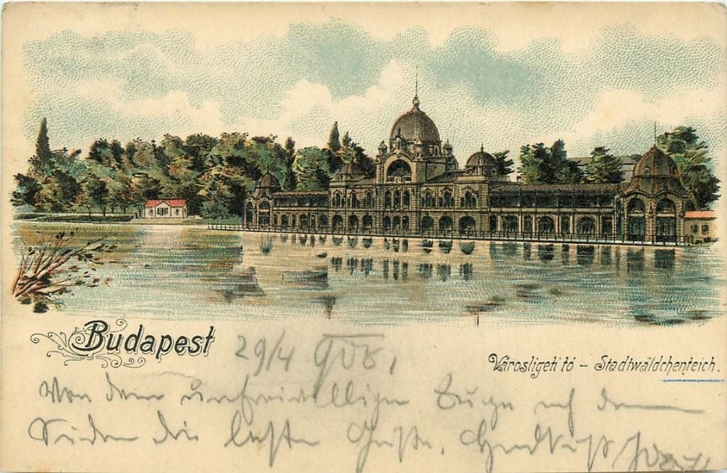 379-003-007 Budapest Stadtwaldchenteich, Verzamelen, Ansichtkaarten | Buitenland, Overig Europa, Voor 1920, Verzenden