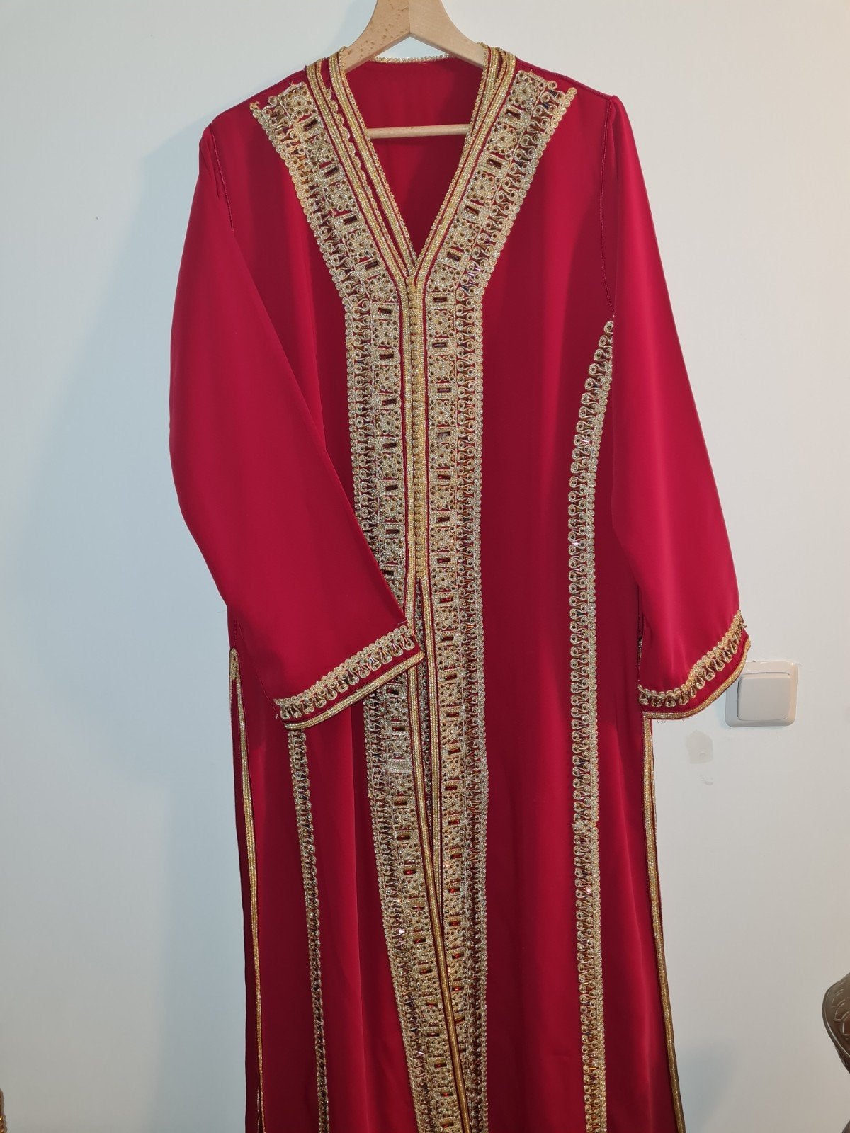 Prachtige rode kaftan/Takshita/Marokkaanse jurk, Overige typen, Maat 42/44 (L), Ophalen of Verzenden, Onbekend