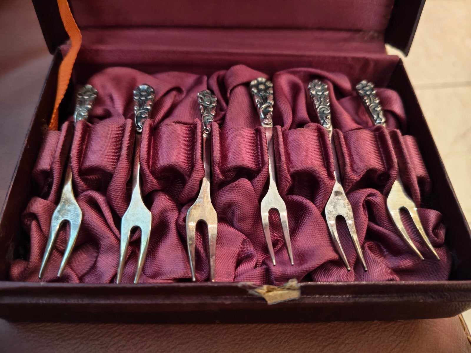 Zilveren vorkjes 6 stuks, Ophalen