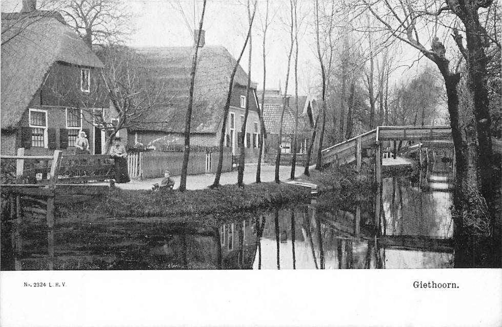 304-259-033 Giethoorn, Verzenden, Voor 1920, Overijssel