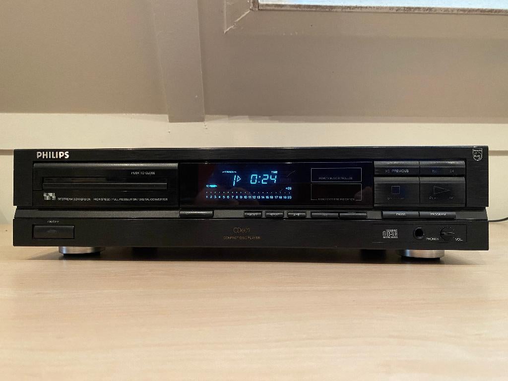 ✅ Philips CD605 - Compact Disc Player, Ophalen of Verzenden, Refurbished, Philips