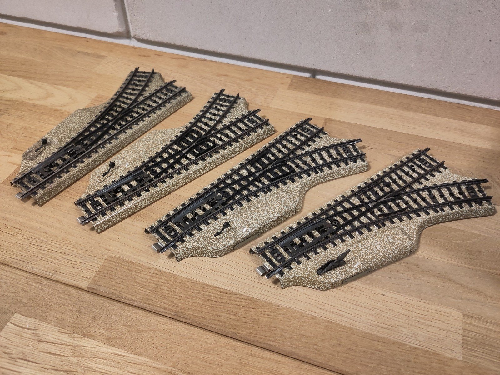 Märklin H0 Wissels 5122 + 5123 - 4 stuks - Direct kopen, Wisselstroom, Gebruikt, Rails, Ophalen of Verzenden