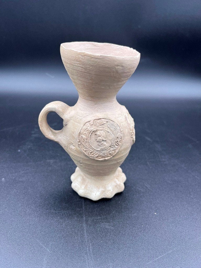 Bodemvondst Steengoed Trechterbeker Medaillons Siegburg 1500, Ophalen