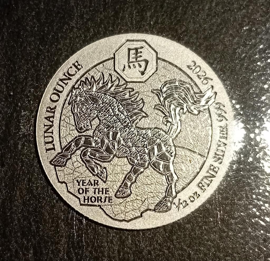 Year of the Horse 1/12 Oz Zilver 999.9 2026 Rwanda, Ophalen of Verzenden, Zilver