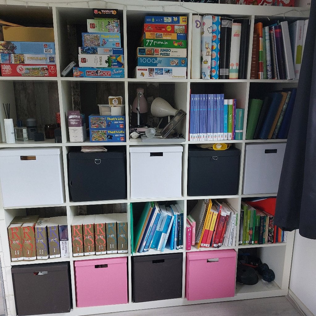 vakken kast 25 vakken wit (kallax), Huis en Inrichting, Kasten | Boekenkasten, Gebruikt, 150 tot 200 cm, Ophalen of Verzenden