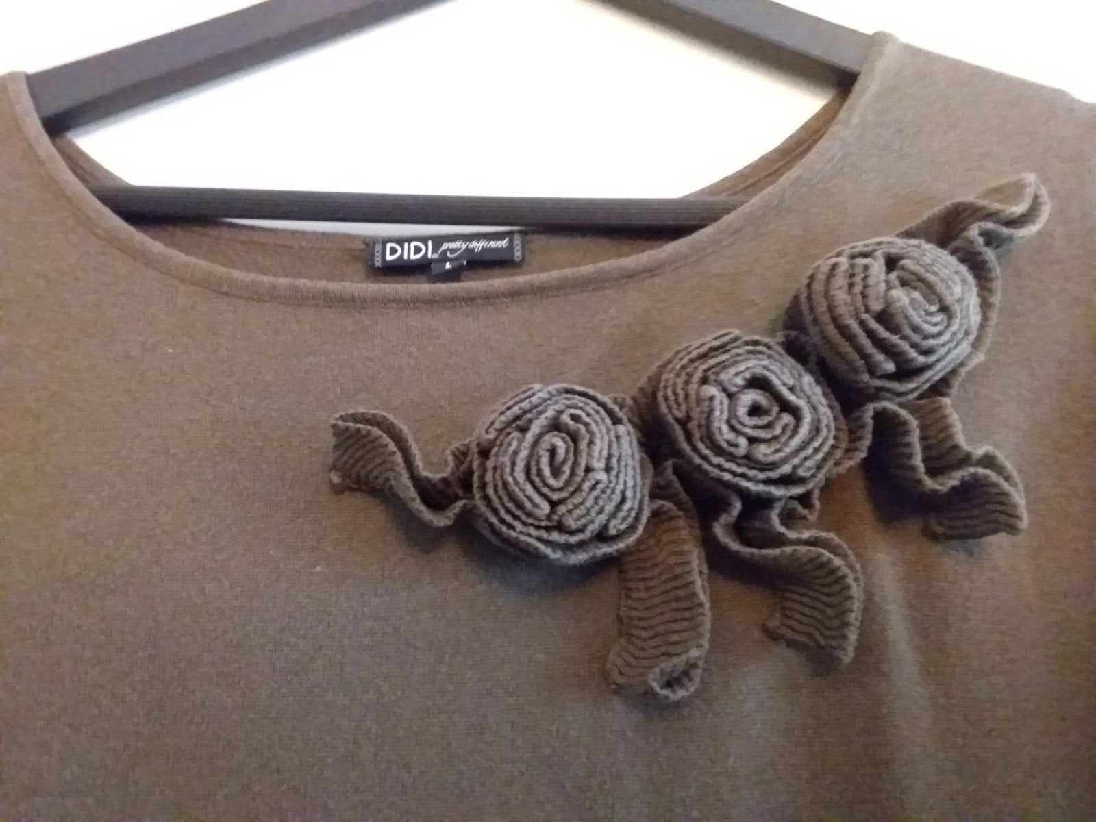Didi lange trui met bloem. Maat M, Kleding | Dames, Ophalen of Verzenden, Zo goed als nieuw, Zwart