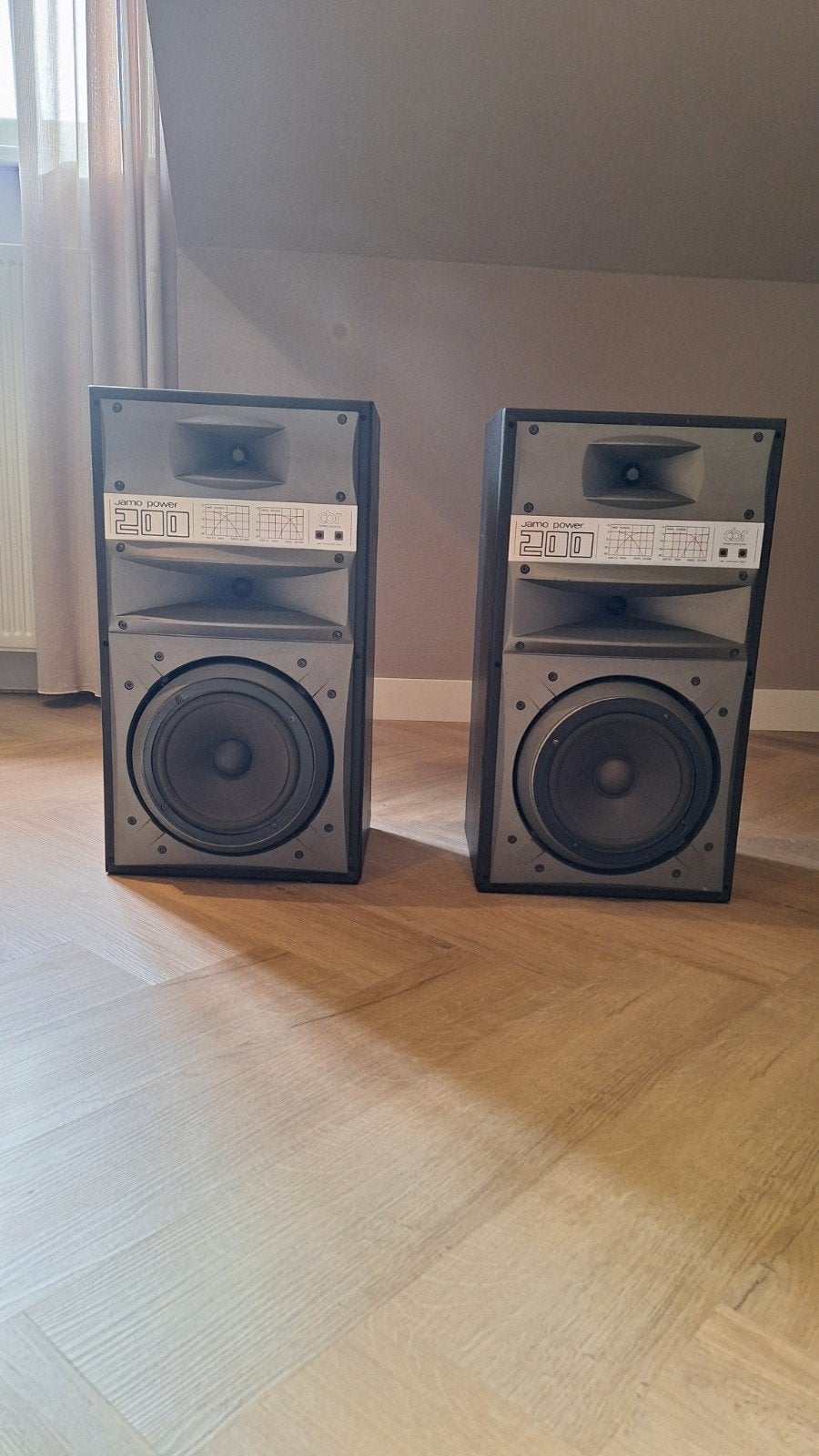 Jamo Power 200 Speakers - Vintage Hifi Geluid, Stereo speakers, Gebruikt, Jamo, Ophalen