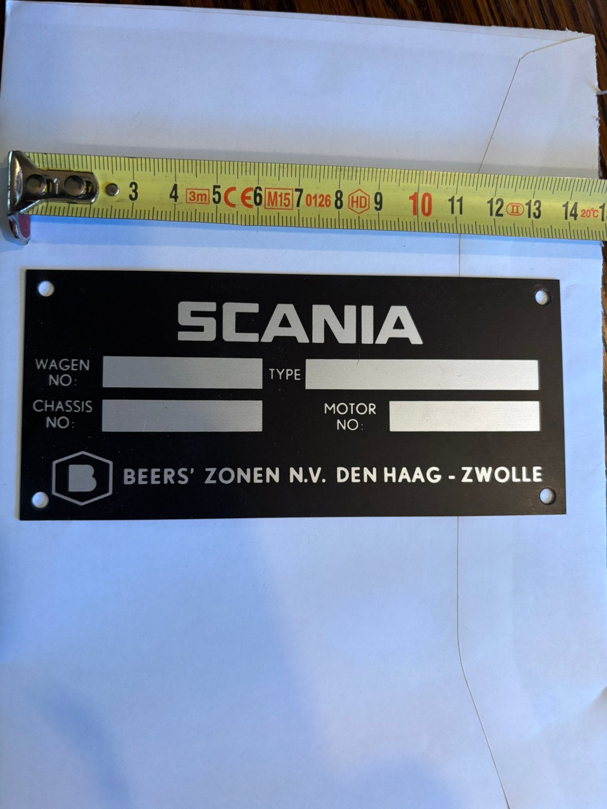 Type plaatje Scania, Ophalen of Verzenden, Scania