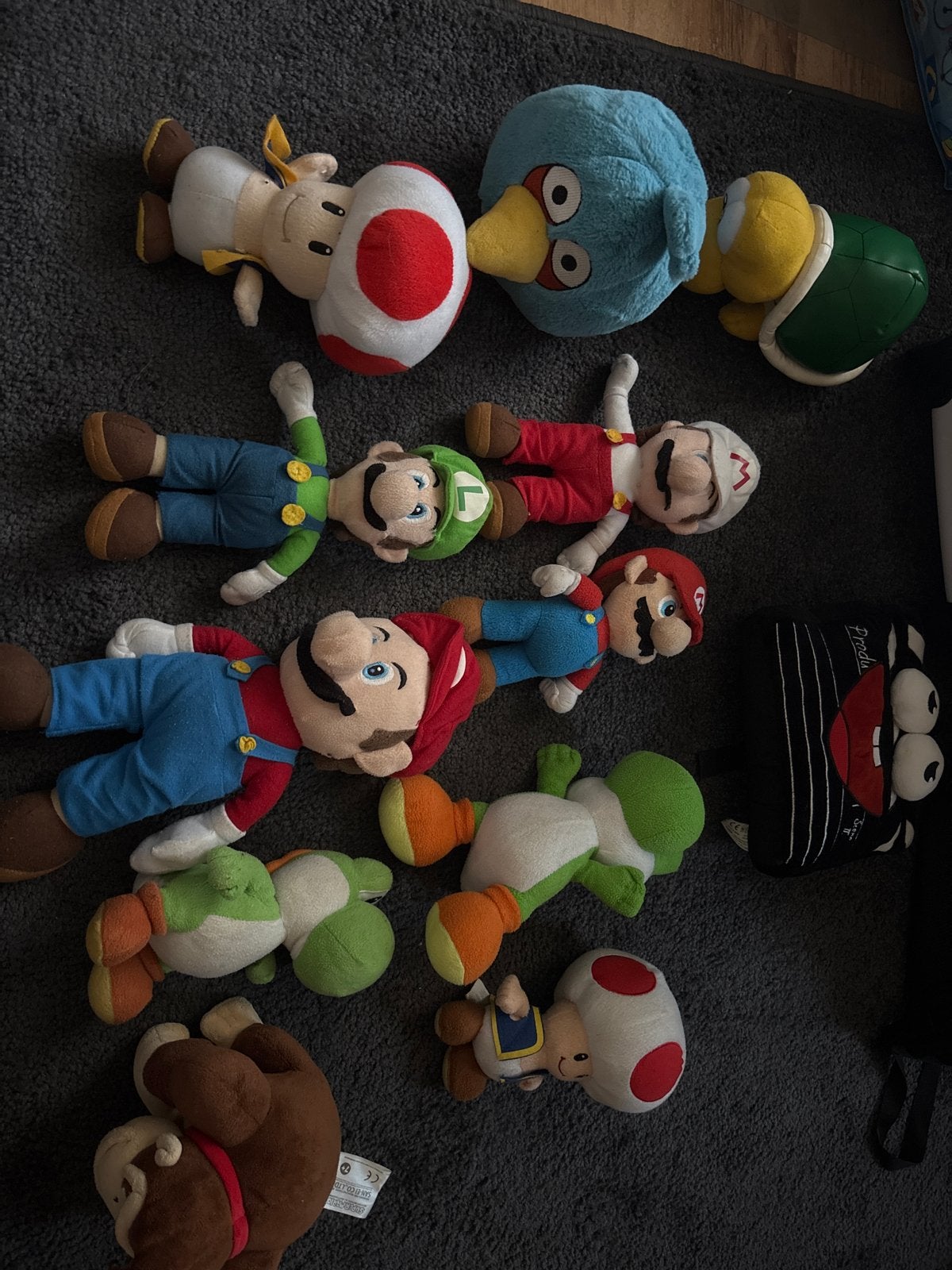 Grote collectie Super Mario en andere knuffels, Kinderen en Baby's, Speelgoed | Knuffels en Pluche, Gebruikt, Blauw, Ophalen of Verzenden