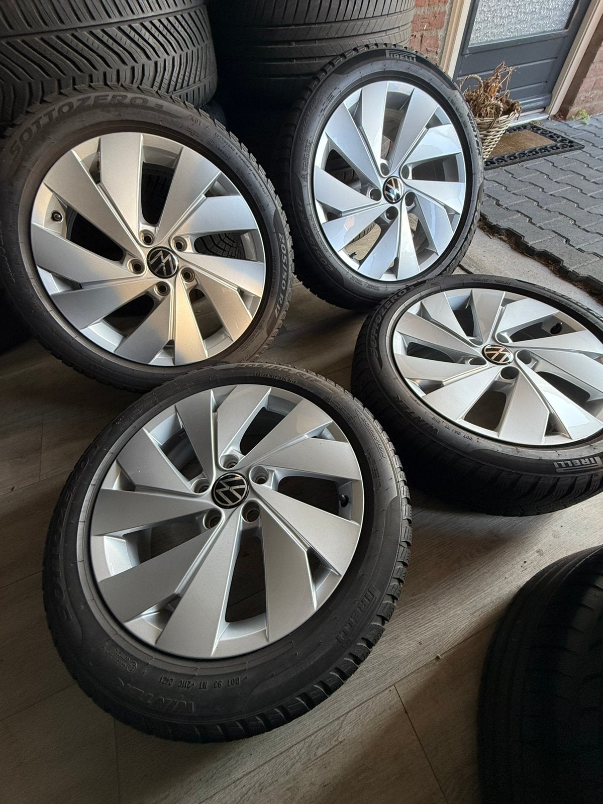 Vw bergamo/velgen/winter/5x112/57.1/velgen zgan, Gebruikt, Niet opgegeven, 17 inch, Personenwagen