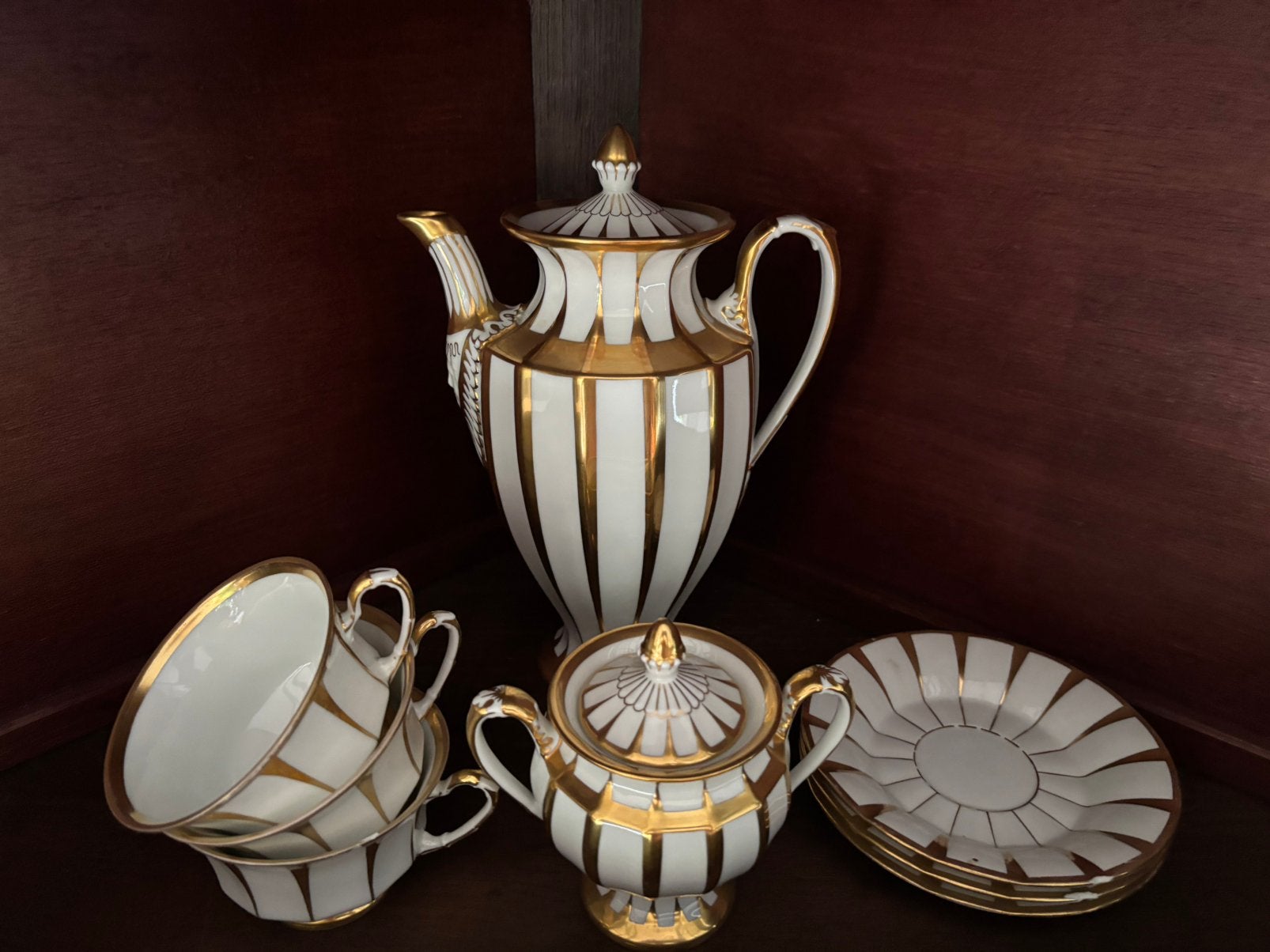 Koffieservies set van Fürstenberg Grecque Athena, Antiek en Kunst, Ophalen