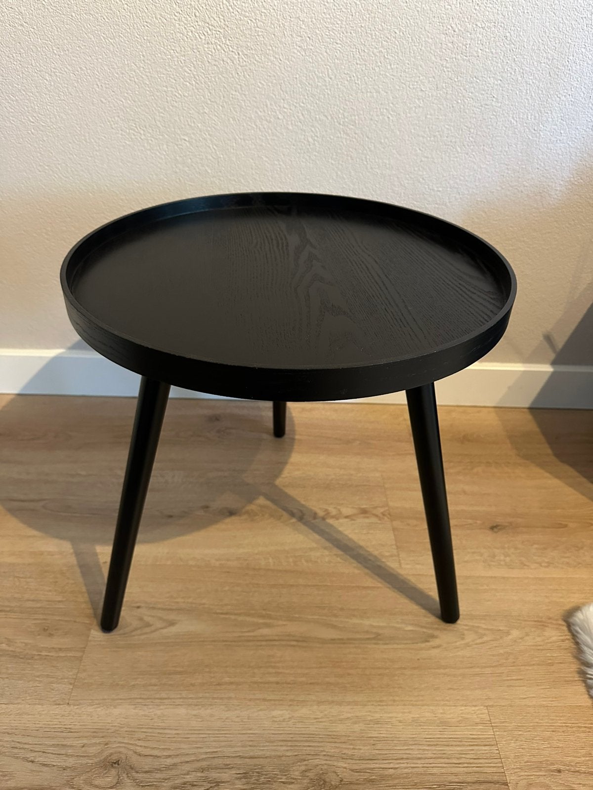 Woood salon / bijzettafel, Ophalen, Zo goed als nieuw, Rond, Minder dan 55 cm