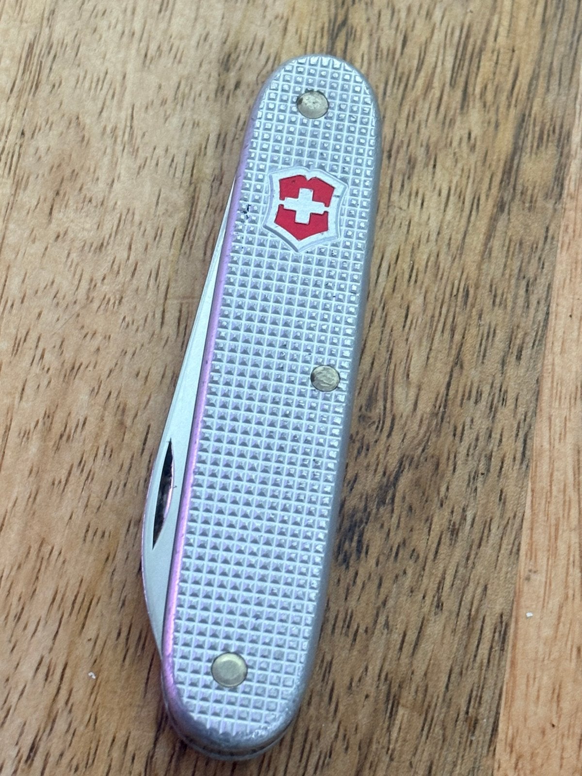 Victorinox Swiss Army 1 Alox zakmes - zilver, Ophalen of Verzenden, Zo goed als nieuw