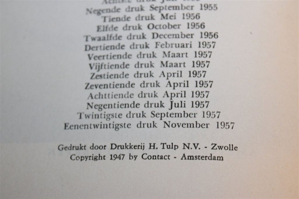 Het Achterhuis — Anne Frank, Contact 1957 Vintage, Boeken, Ophalen of Verzenden, Tweede Wereldoorlog, Gelezen, Overige onderwerpen