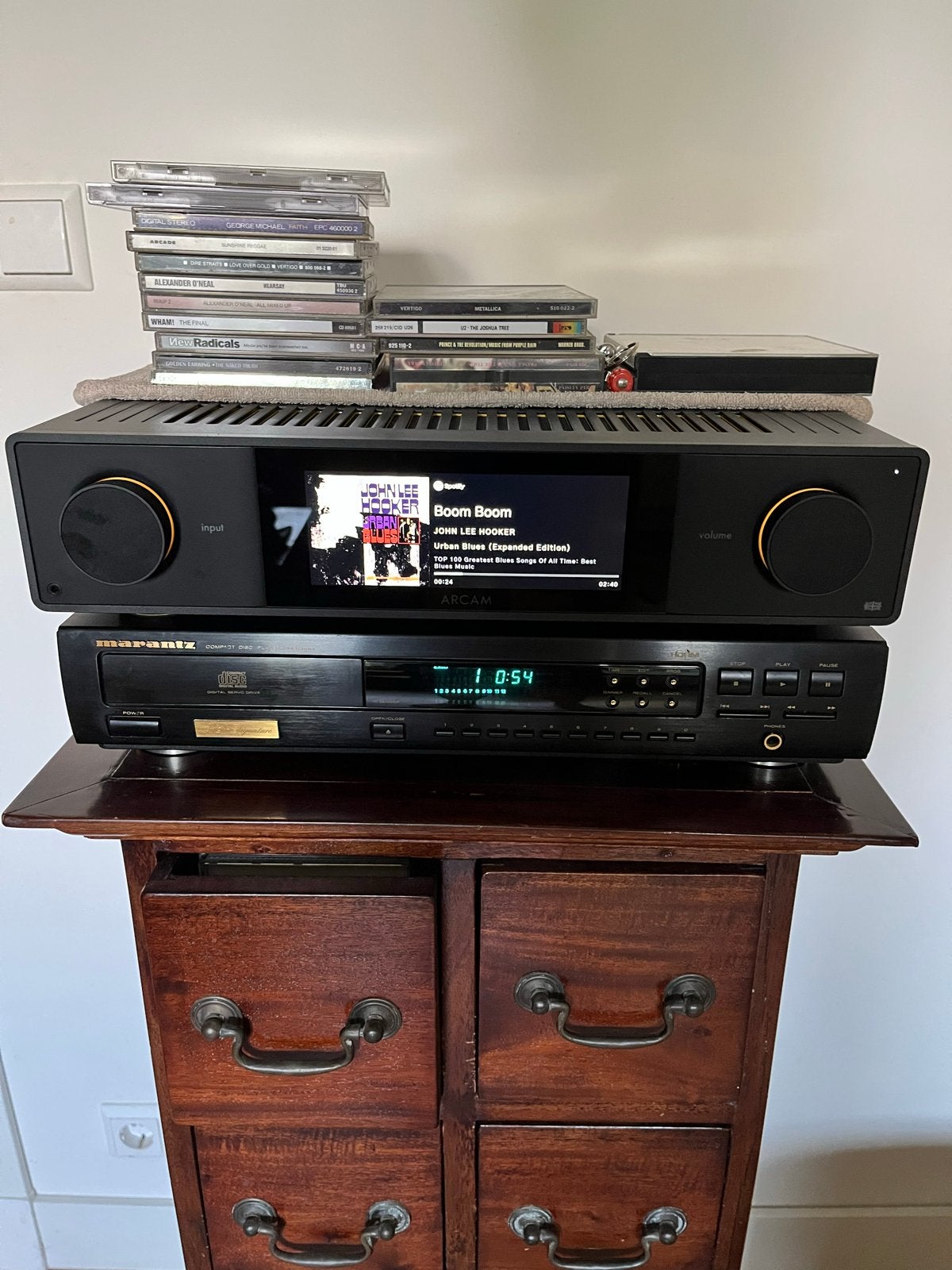 Arcam SA35 Versterker/Streamer - High-End Audio, Zo goed als nieuw, 120 watt of meer, Stereo, Ophalen