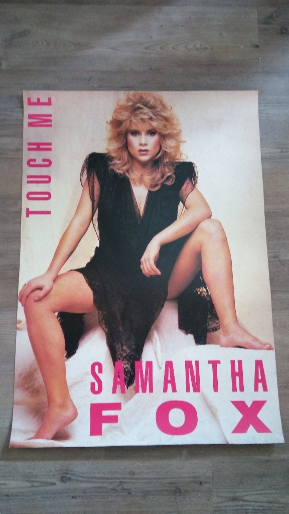 Samantha Fox Touch Me vintage artiest muziek poster Rare, Ophalen of Verzenden, Gebruikt, Poster, Artwork of Schilderij