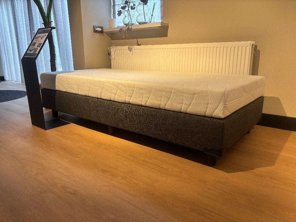 Nieuw Compleet Eenpersoonsbed 90x200 (Boxspring + Matras), Ophalen, Overige materialen, 90 cm, Nieuw