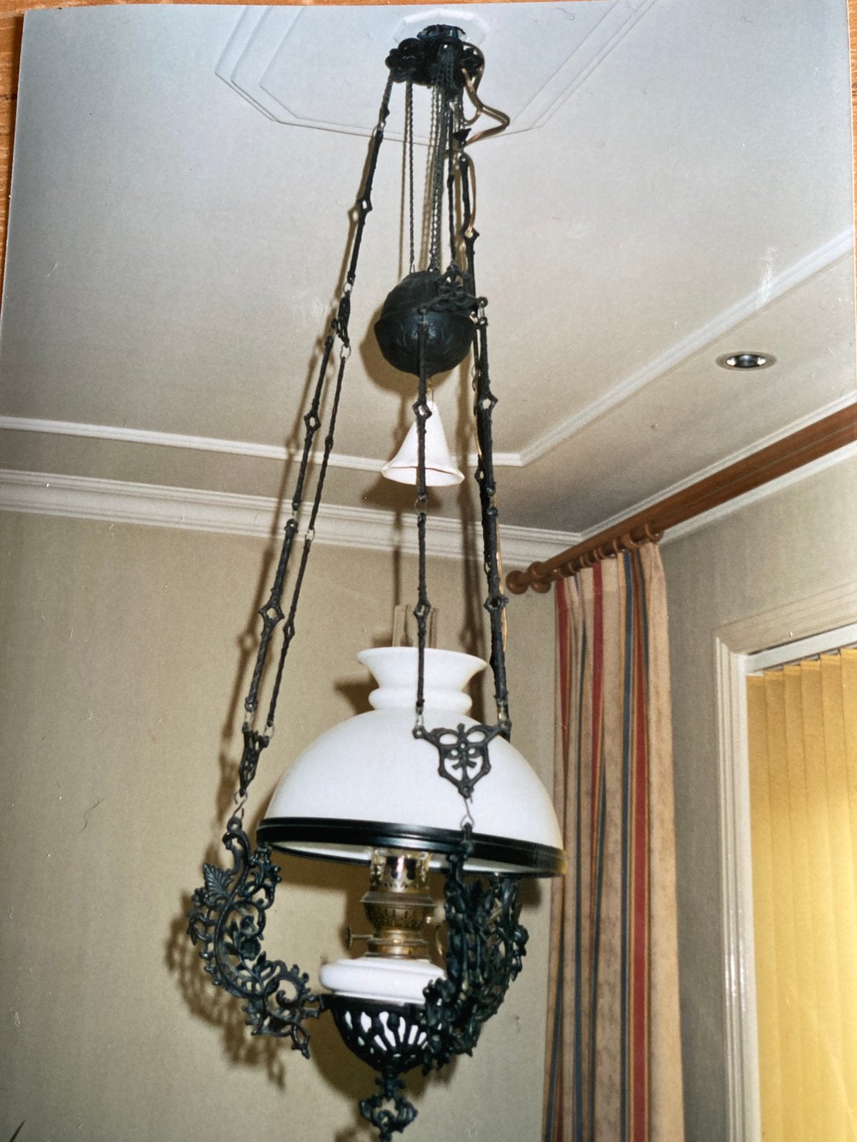 Te koop vintage olie hanglampen elektrisch, Antiek en Kunst, Antiek | Lampen, Ophalen