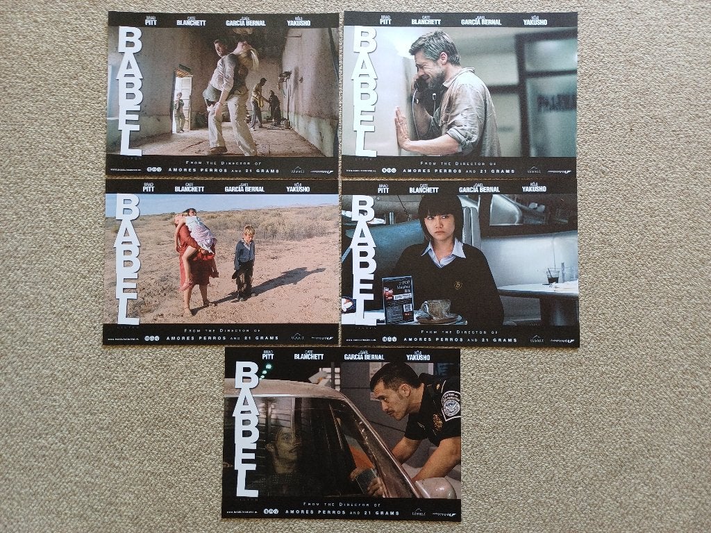 BABEL   NED.     lobbycard set., Verzamelen, Posters, Verzenden, Nieuw, A1 t/m A3, Film en Tv