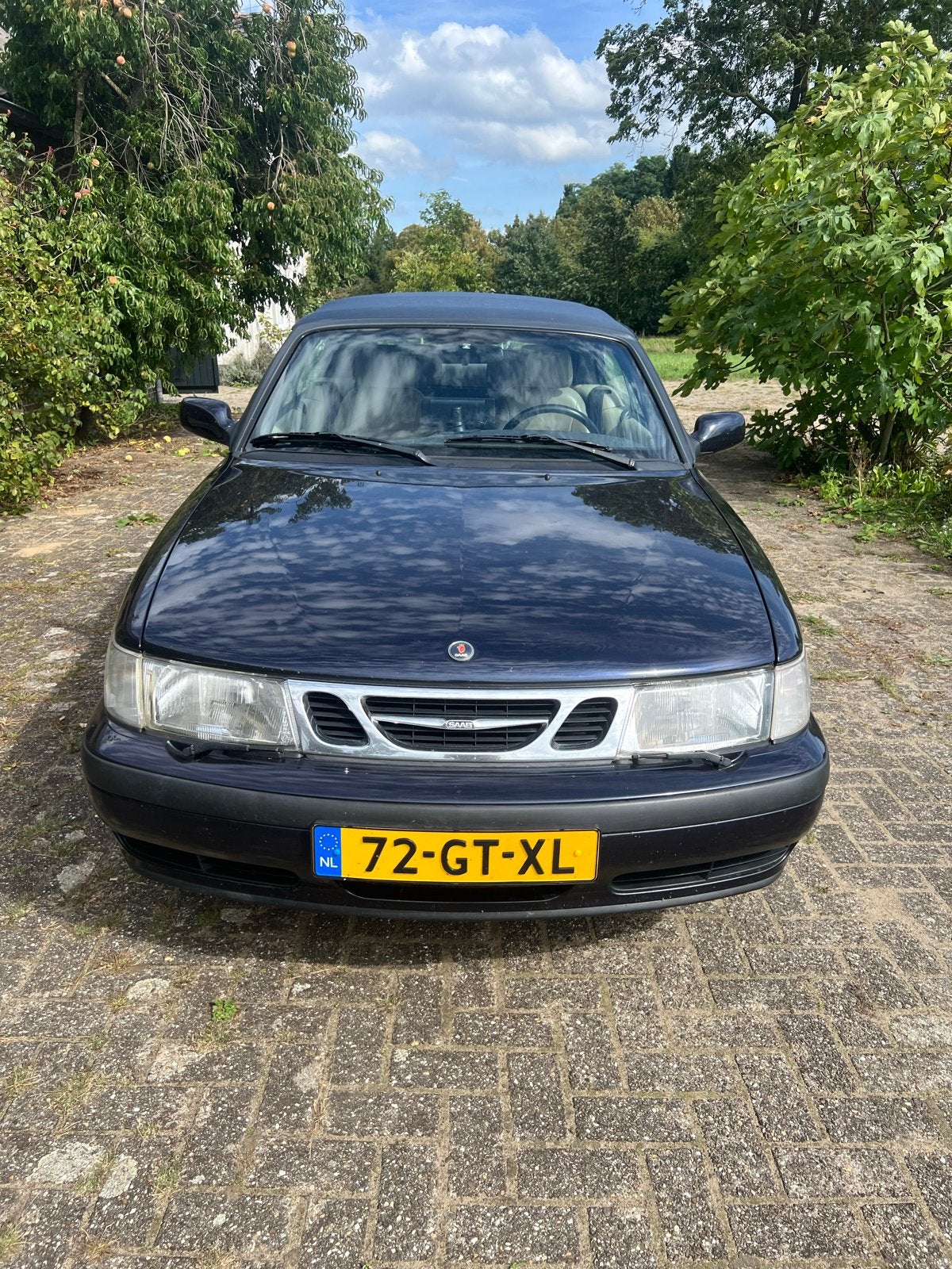Saab 9-3 Turbo Cabrio Automaat, Beige, 4 cilinders, Cabriolet, 75 €/maand