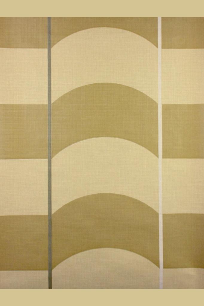 5443 Retro behang limegroen met grafisch 70s patroon swiet, Verzenden, Wit
