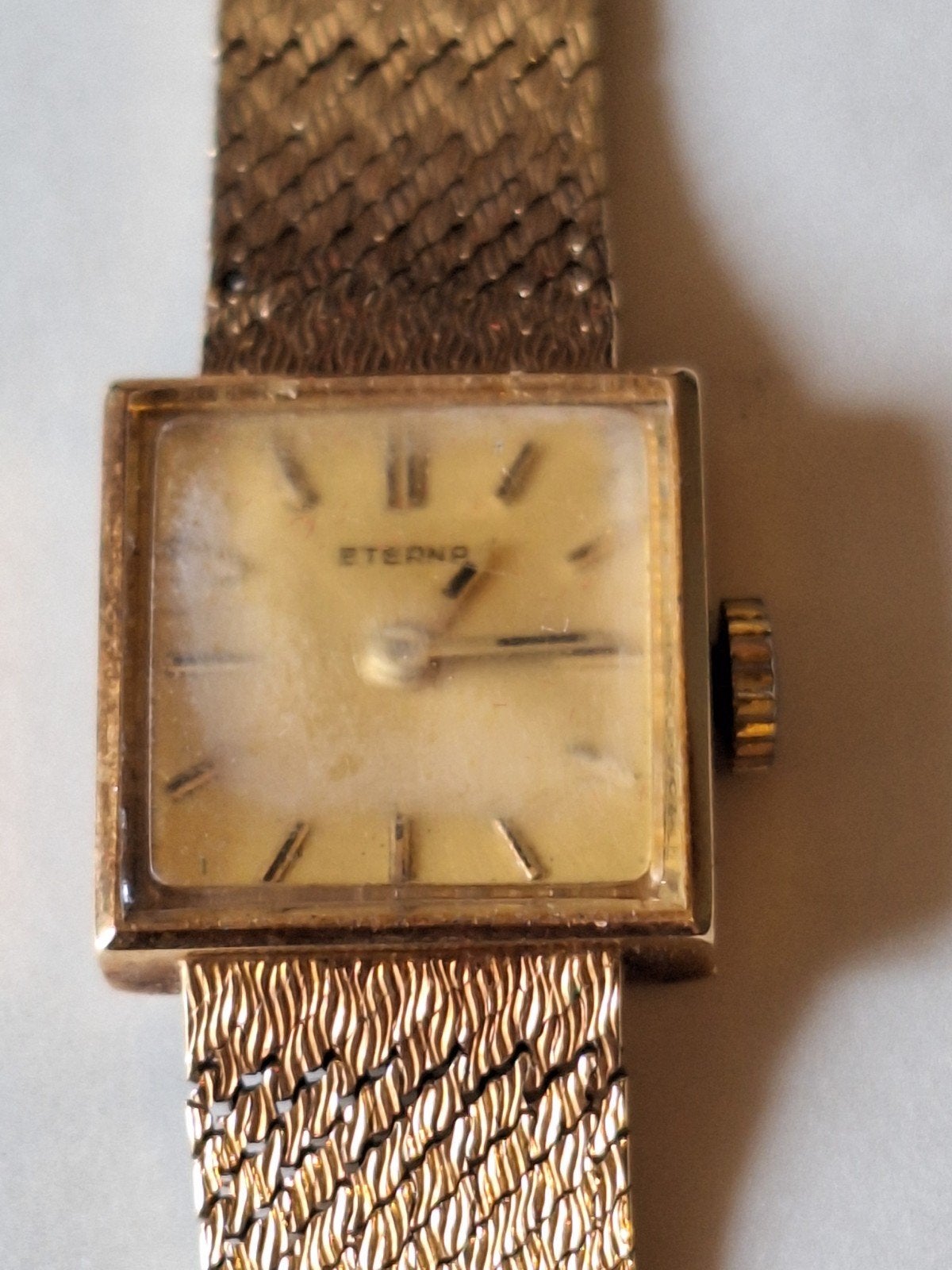 Vintage Eterno dames polshorloge, verguld, jaren '60, Overige materialen, Met bandje, Polshorloge, 1960 of later