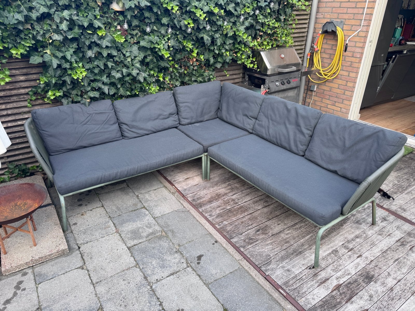 Loungeset Kopenhagen Karwei, Tuin en Terras, Tuinsets en Loungesets, Ophalen, Gebruikt, Loungeset, Bank