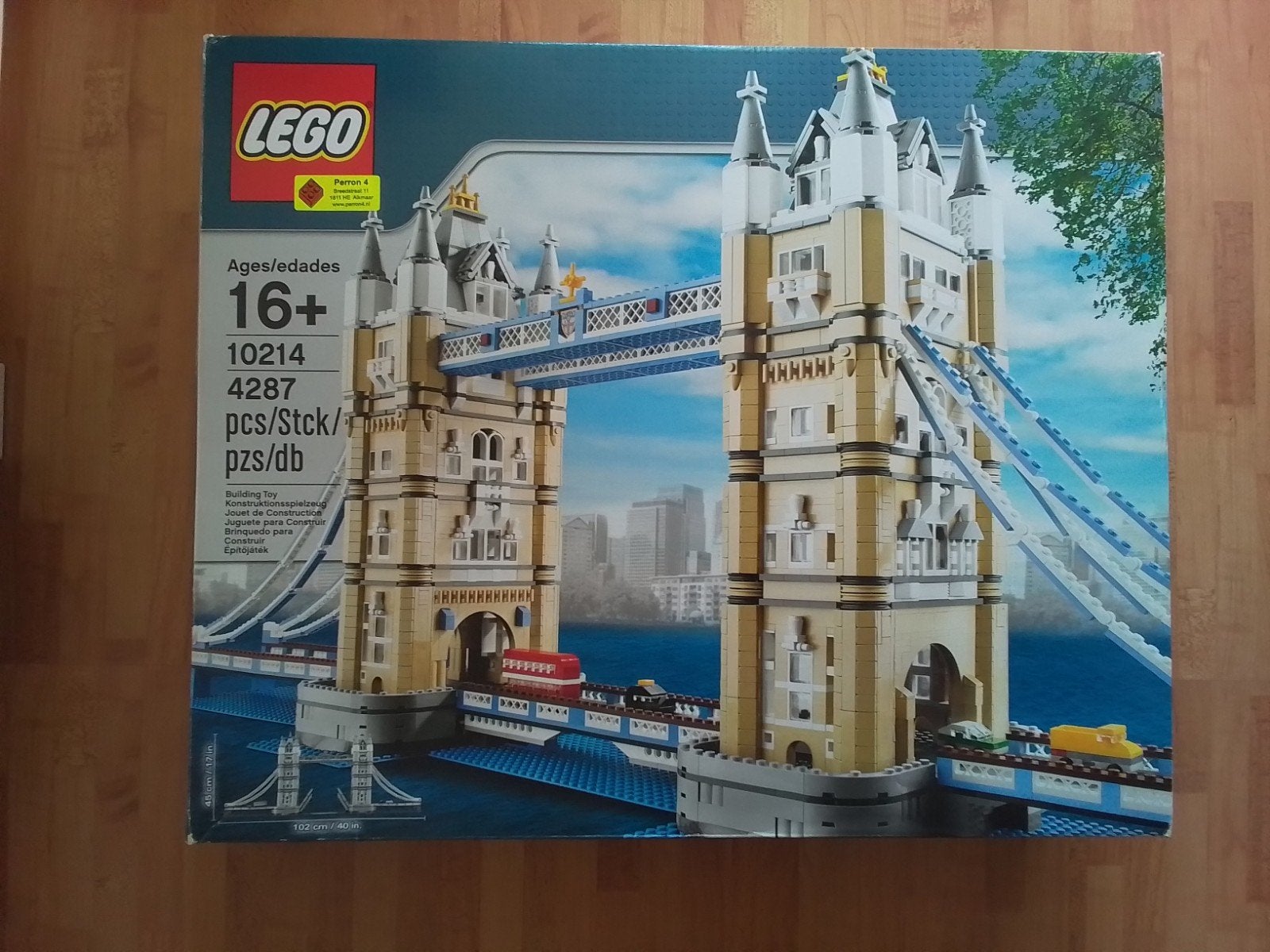 Tower Bridge Londen LEGO set 10214 Compleet + Boekjes + Doos, Ophalen, Compleet, Gebruikt, Lego