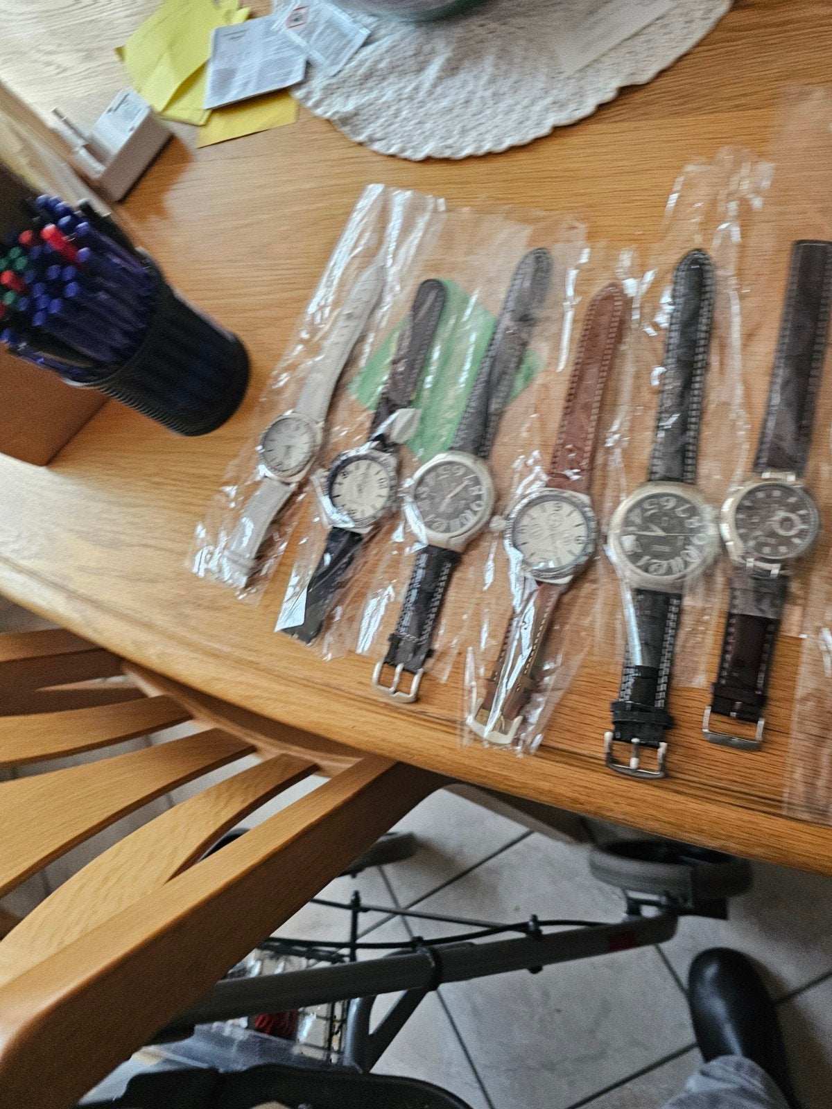 te koop nieuwe horloges moet batterijen in, Overige typen, Nieuw, Ophalen of Verzenden, Rvs of Chroom