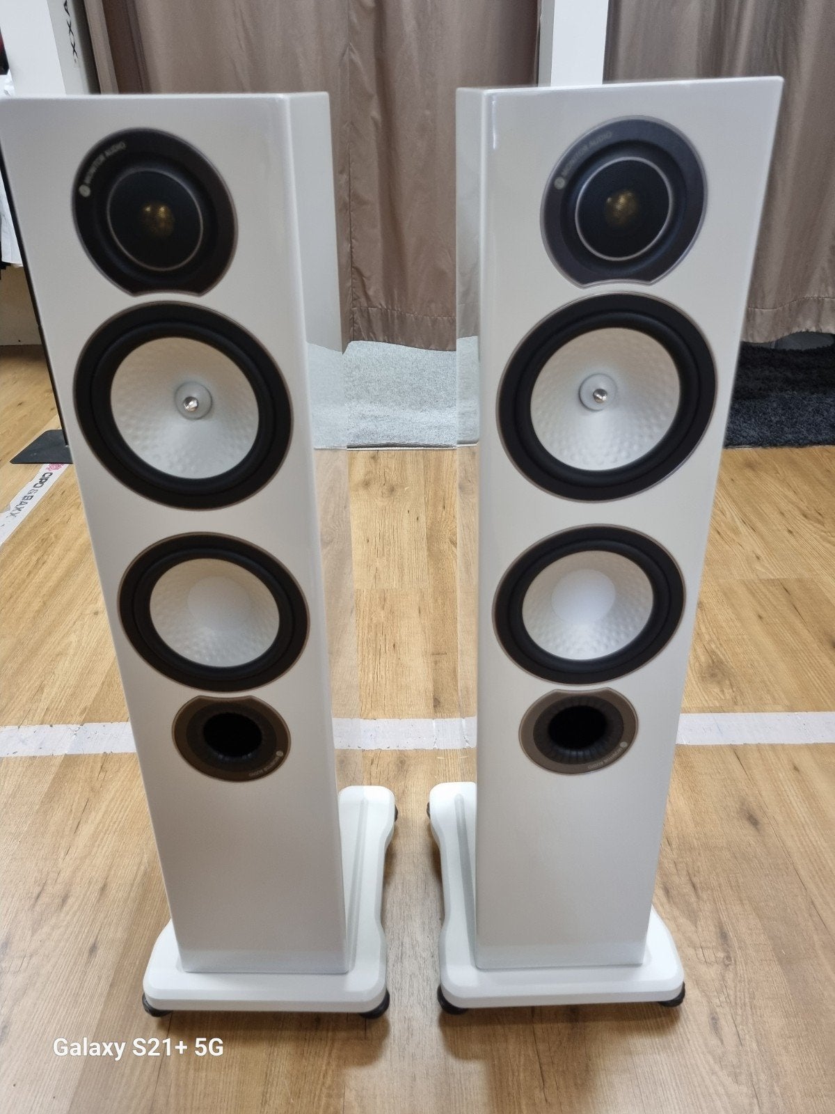 ✅Monitor Audio Silver RX6 Hoogglans wit - Complete set, Ophalen, Stereo speakers, -, Zo goed als nieuw