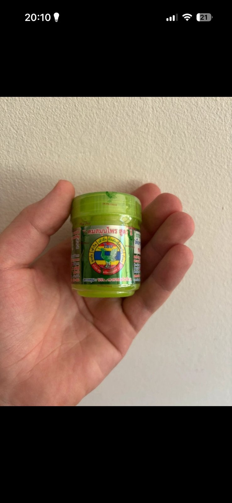 Thai Herbal Balm Groen – Originele Thaise Balsem, Ophalen of Verzenden, Nieuw, Overige typen