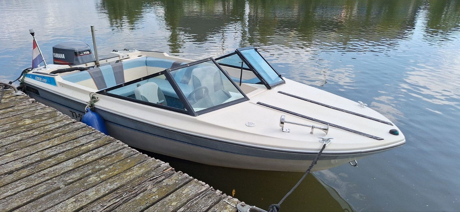 Speedboot Beekman 490 coral met Yamaha 115 pk, Ophalen, Gebruikt, Elektrische start, 70 tot 120 pk
