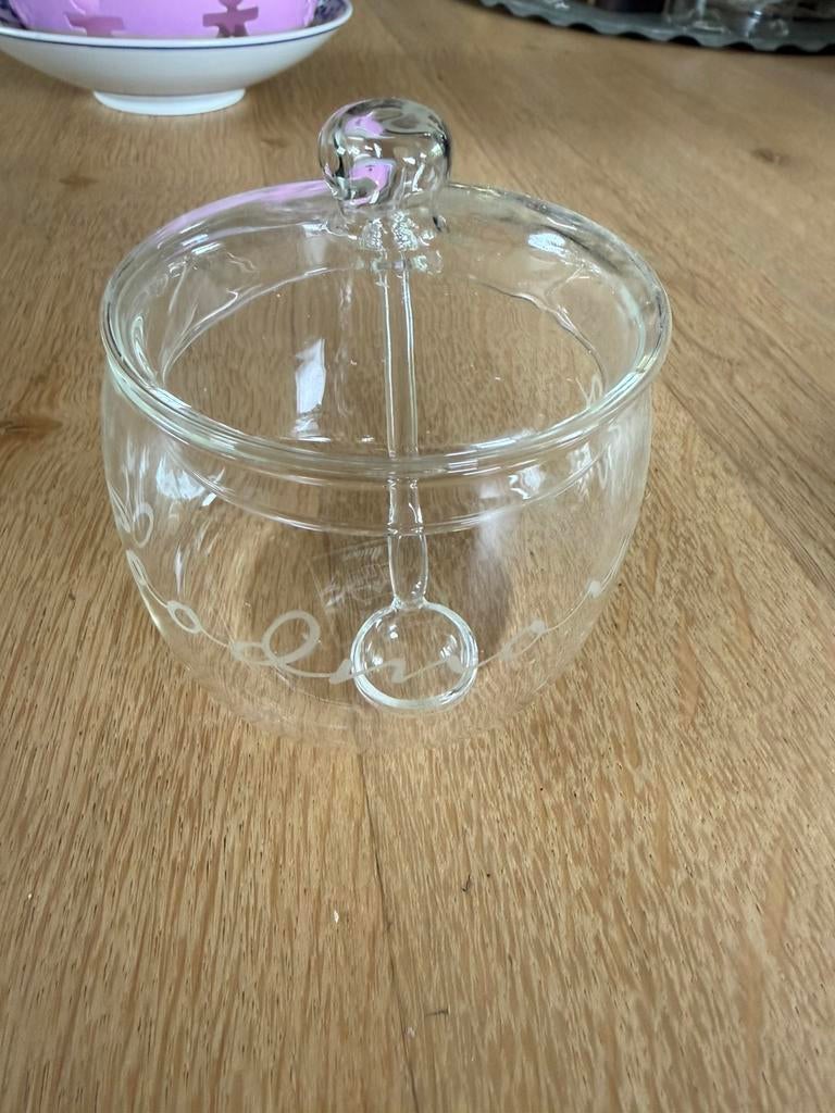 Rivièra Maison, jampotje/suikerpotje, glas, ongebruikt, Glas of Glazen, Nieuw, Ophalen of Verzenden, Glas