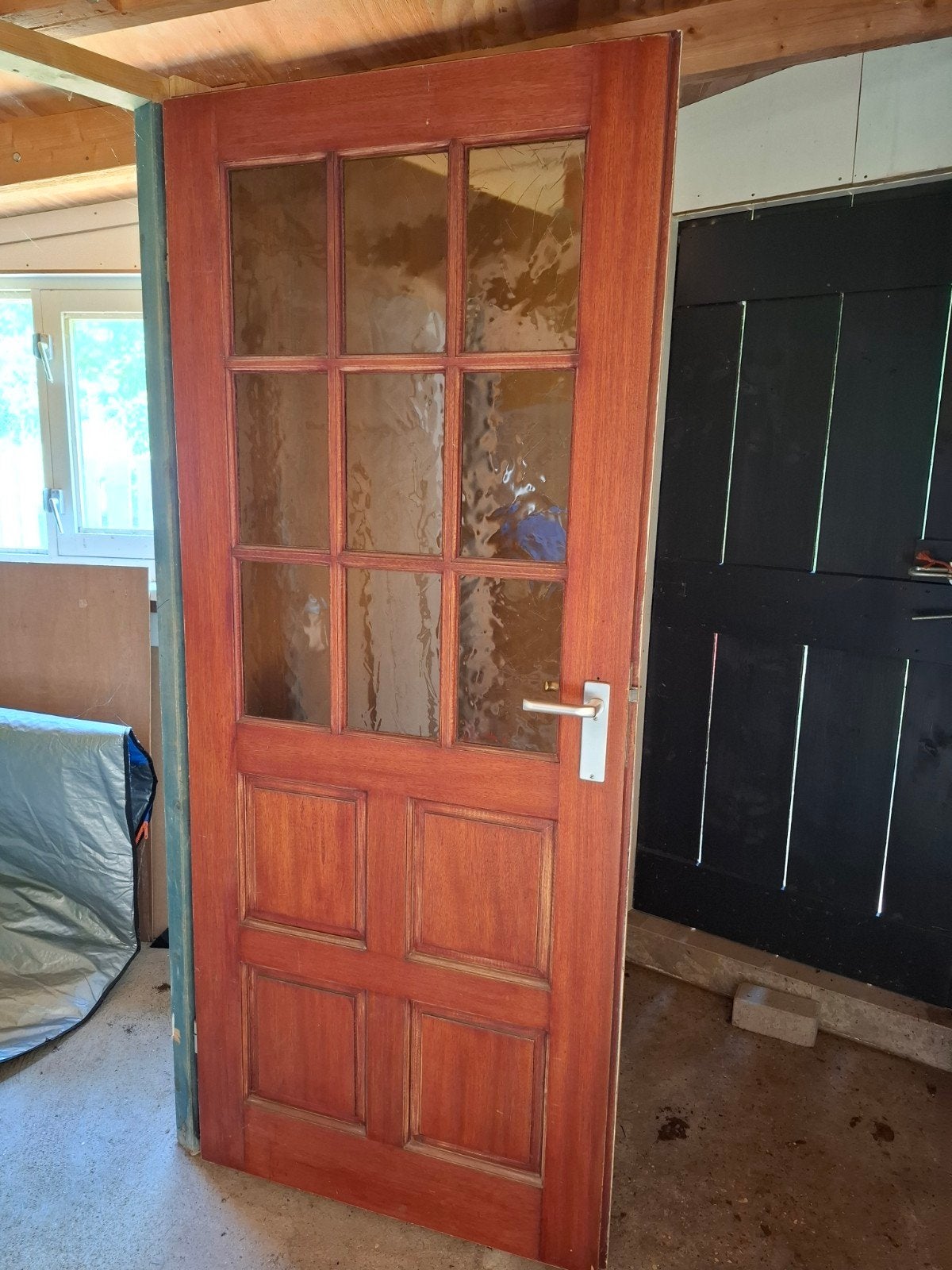 Hardhouten deuren onbewerkt, Ophalen, Gebruikt, 80 tot 100 cm, Binnendeur