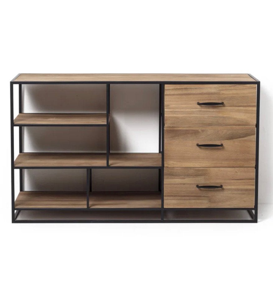 Dressoir Charlie (Xenos) 75x129x40cm, Huis en Inrichting, Ophalen, Met plank(en), Gebruikt, 100 tot 150 cm