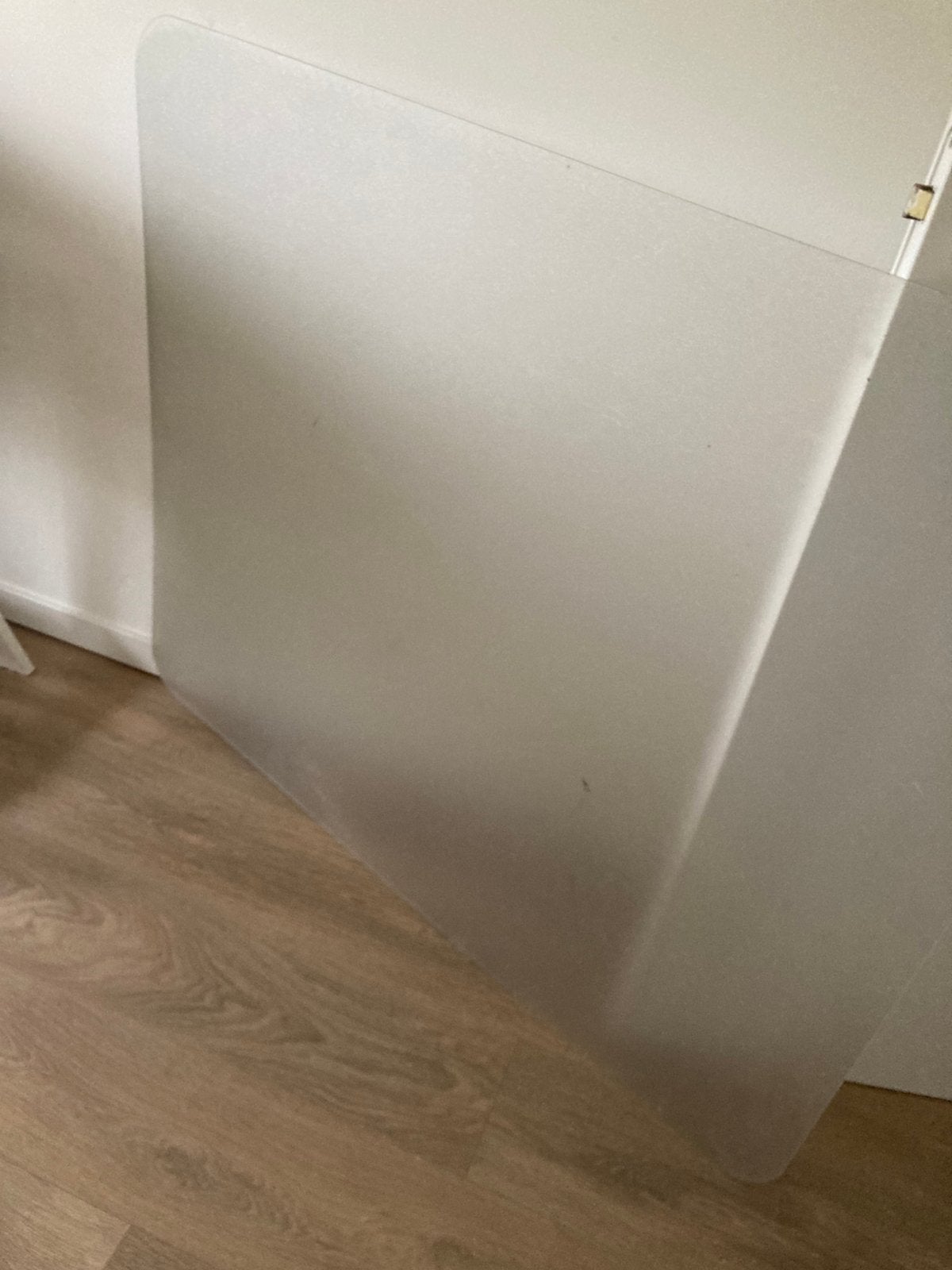 Transparante Vloerbeschermer, Huis en Inrichting, Bureaus, Ophalen, Overige typen, Gebruikt, Scheidingswand
