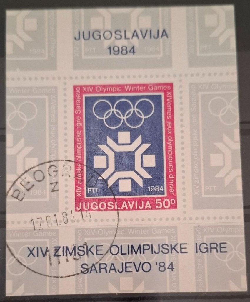 25-06 Joegoslavië Blok 22 gestempeld, Verzenden, Joegoslavië, Gestempeld