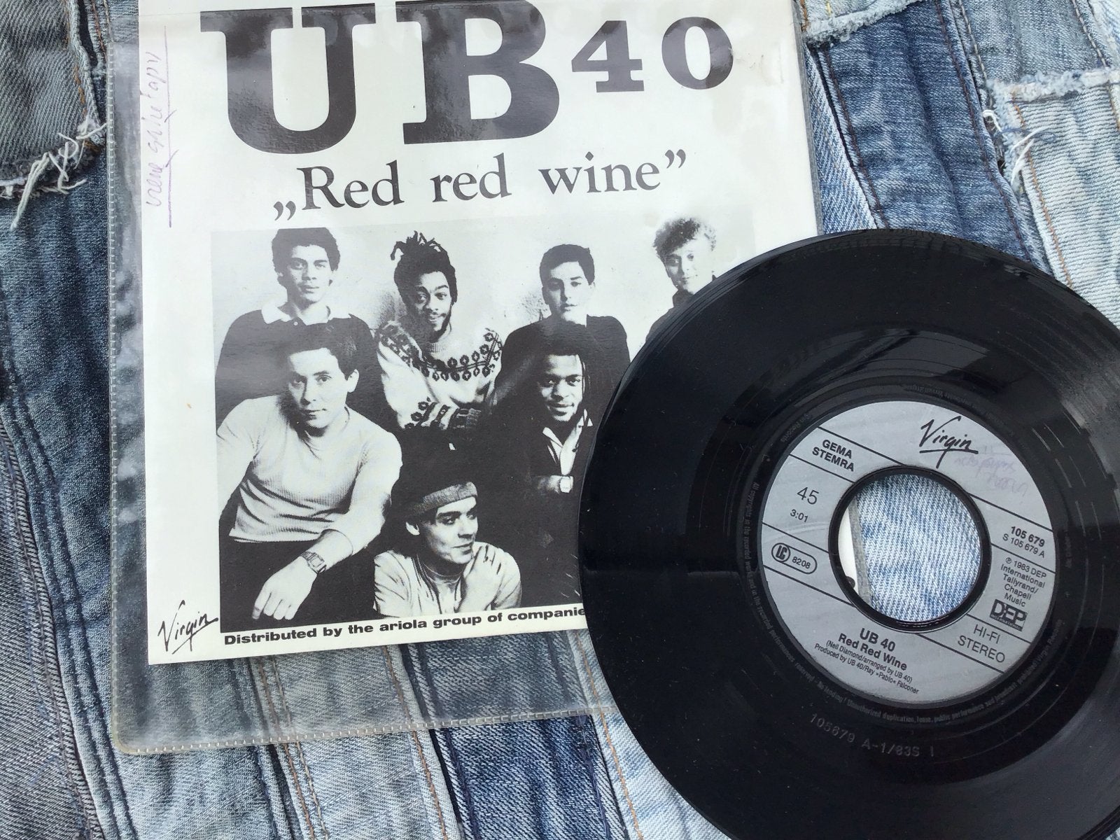 UB40 - Red Red Wine 7 inch vinyl single, Gebruikt, 7 inch, Ophalen of Verzenden, Pop