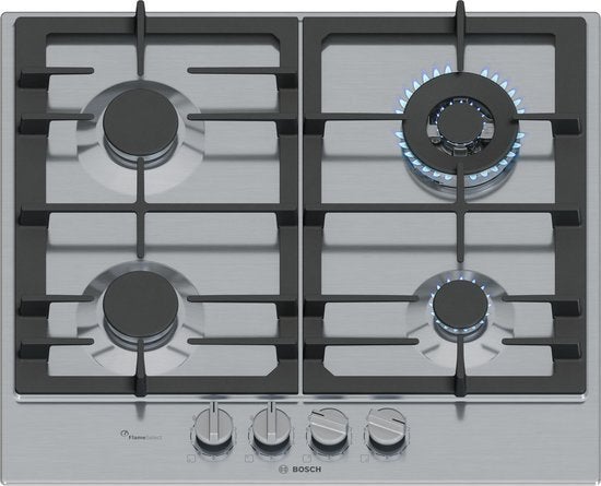 Bosch Serie 6 PCH6A5I90 - Inbouw Gaskookplaat - RVS, Witgoed en Apparatuur, Nieuw, Ophalen of Verzenden, Inbouw, Gas