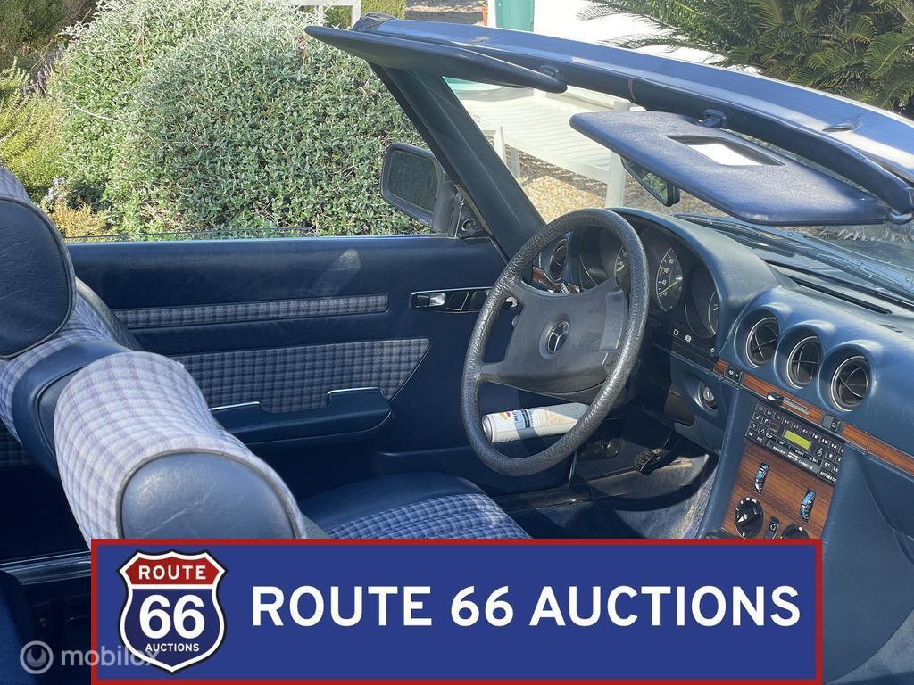 Mercedes-Benz 280 SL | 1982 | Route 66 Auctions, Auto's, Gebruikt, Overige carrosserieën, Zwart, Bedrijf