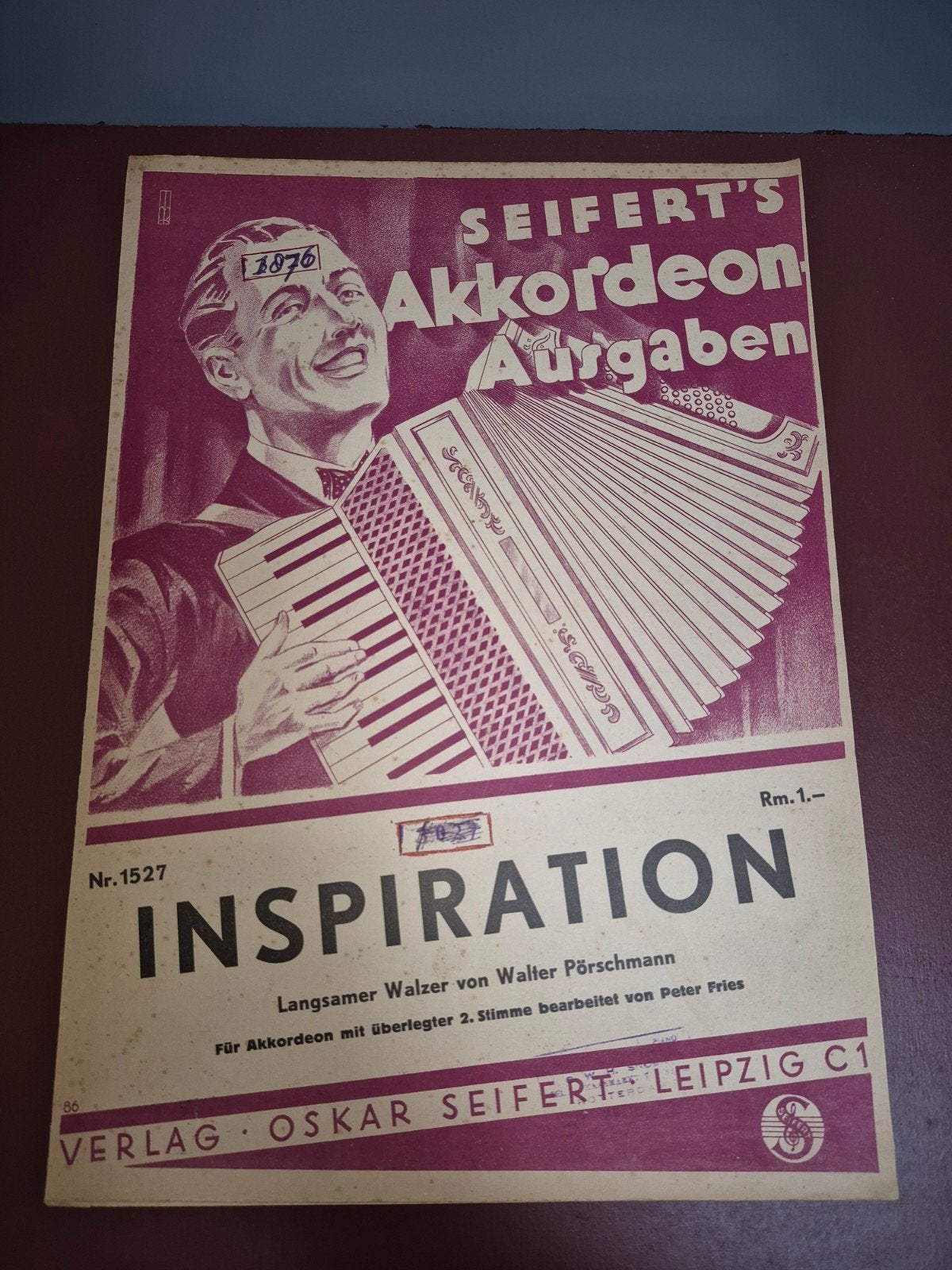 Seifert's Akkordeon Ausgaben - Inspiration (bladmuziek), Gebruikt, Klassiek, Overige soorten, Ophalen of Verzenden