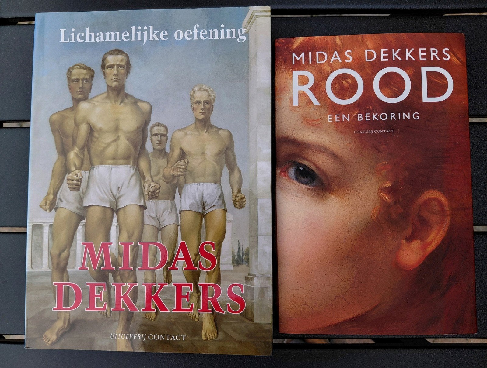 Midas Dekkers - Rood & Lichamelijke Oefening (2 boeken), Ophalen of Verzenden, Zo goed als nieuw, Midas Dekkers