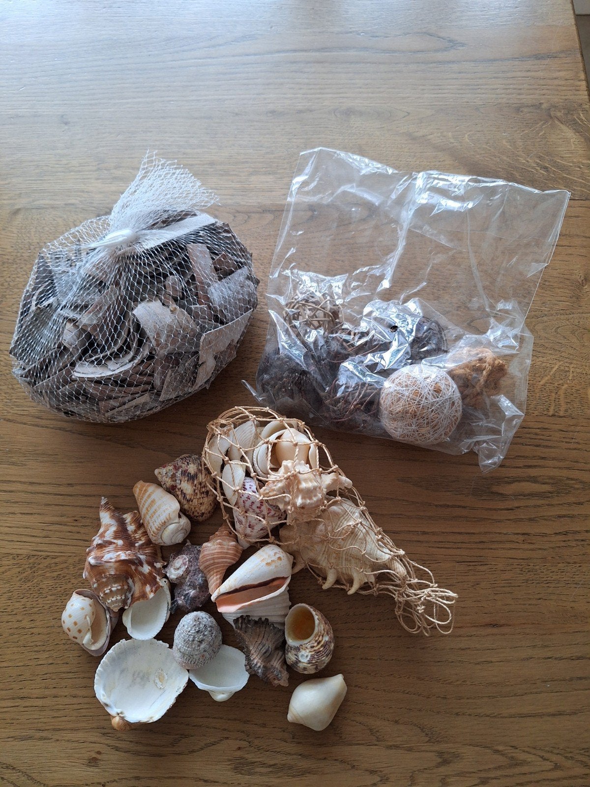 Decoratieve schelpen en potpourri set, Gebruikt, Meerkleurig, Ophalen of Verzenden, Landelijk