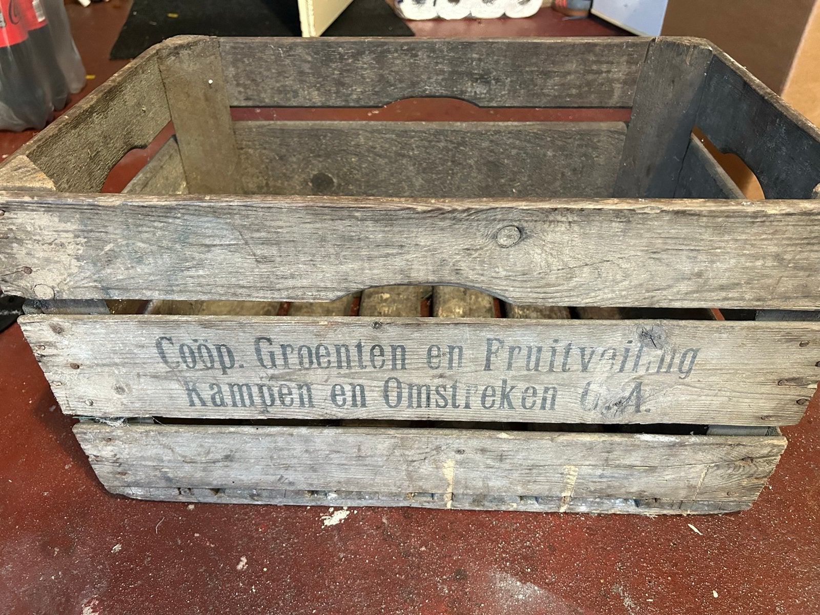 2 Vintage Fruitkisten - Coop. Groenten en Fruitveiling, Ophalen