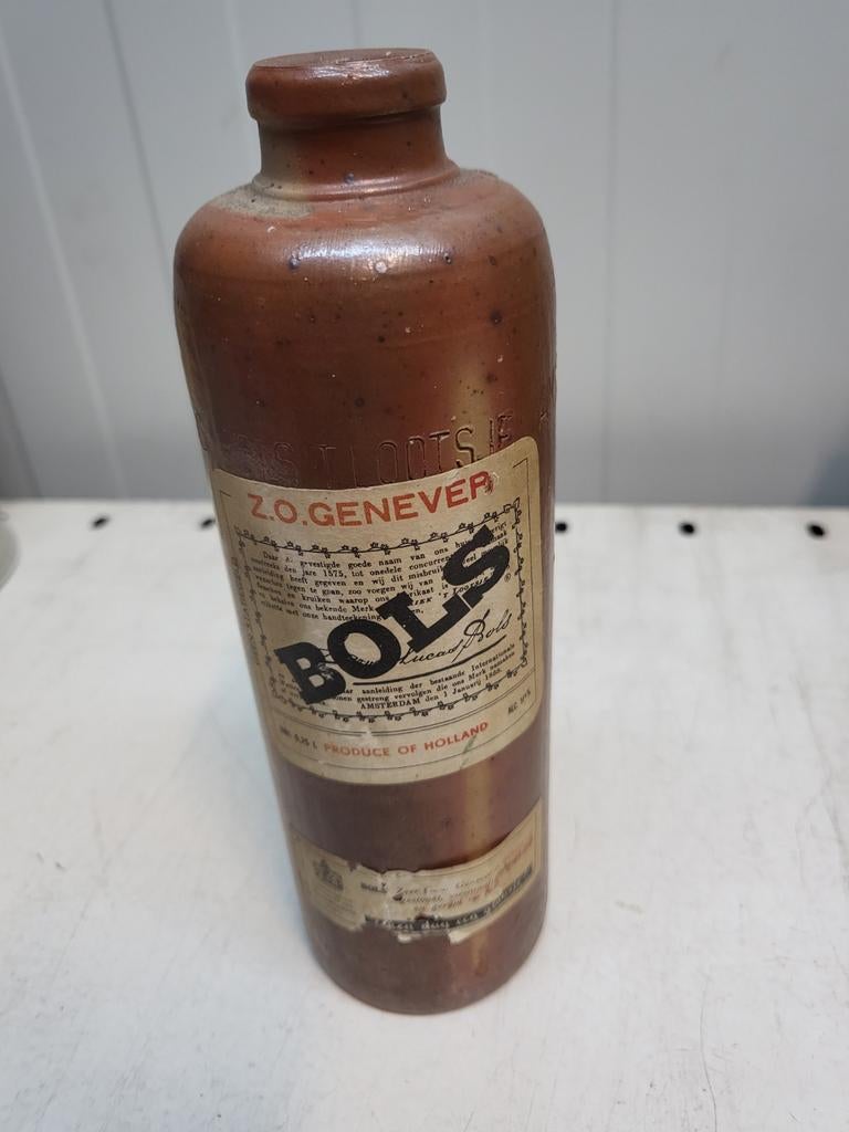 Antieke Bols Z.O. Genever Kruik - 1/4 Liter Amsterdam, Ophalen of Verzenden