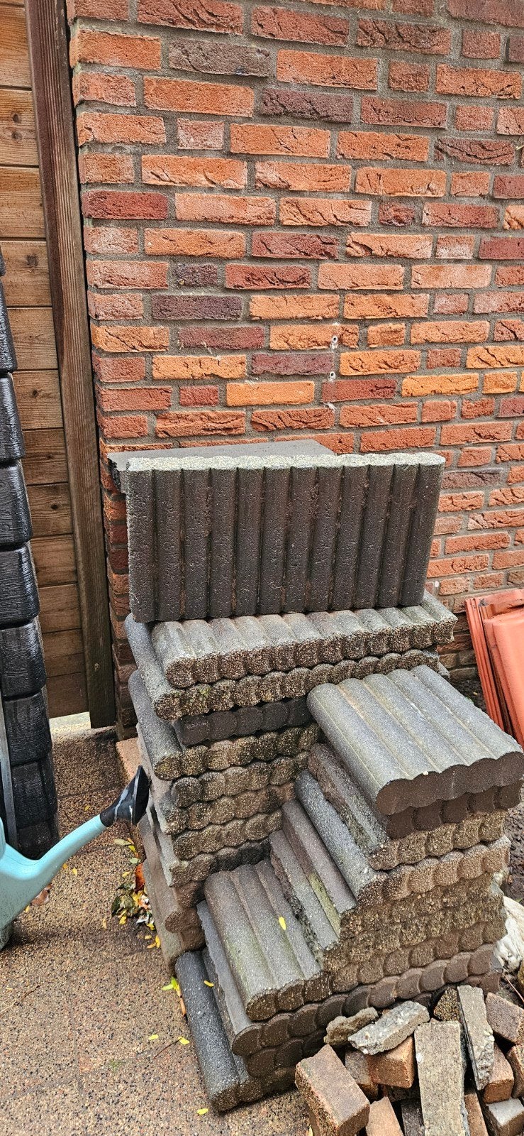 Gebruikte terrastegels van beton, Tuin en Terras, Ophalen, Gebruikt, 10 m² of meer, Beton